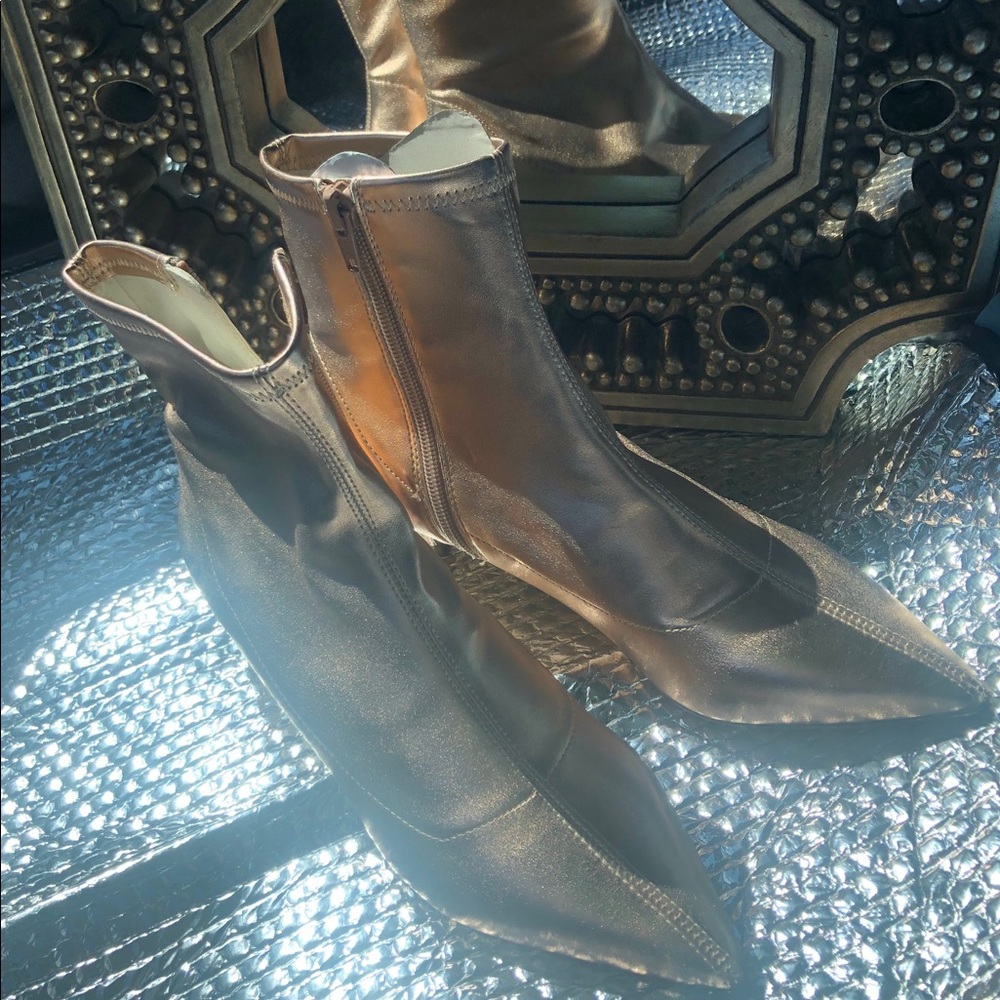 Free People metallic Booties - Picture 2 of 5